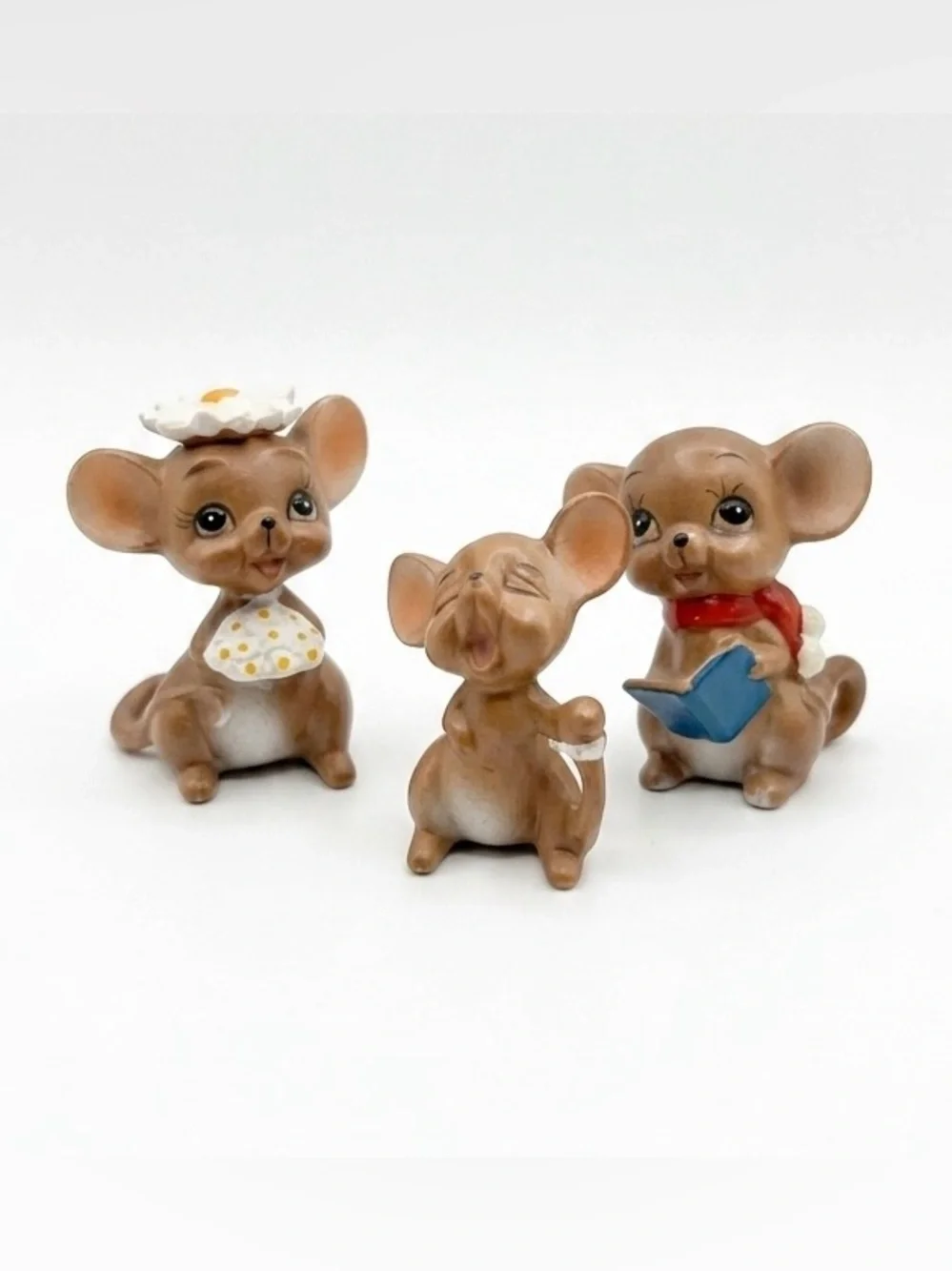 Vintage Josef Originals Mouse Figurines Set of 6 - Christmas & Everyday